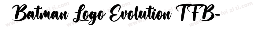   Batman Logo Evolution TFB字体转换